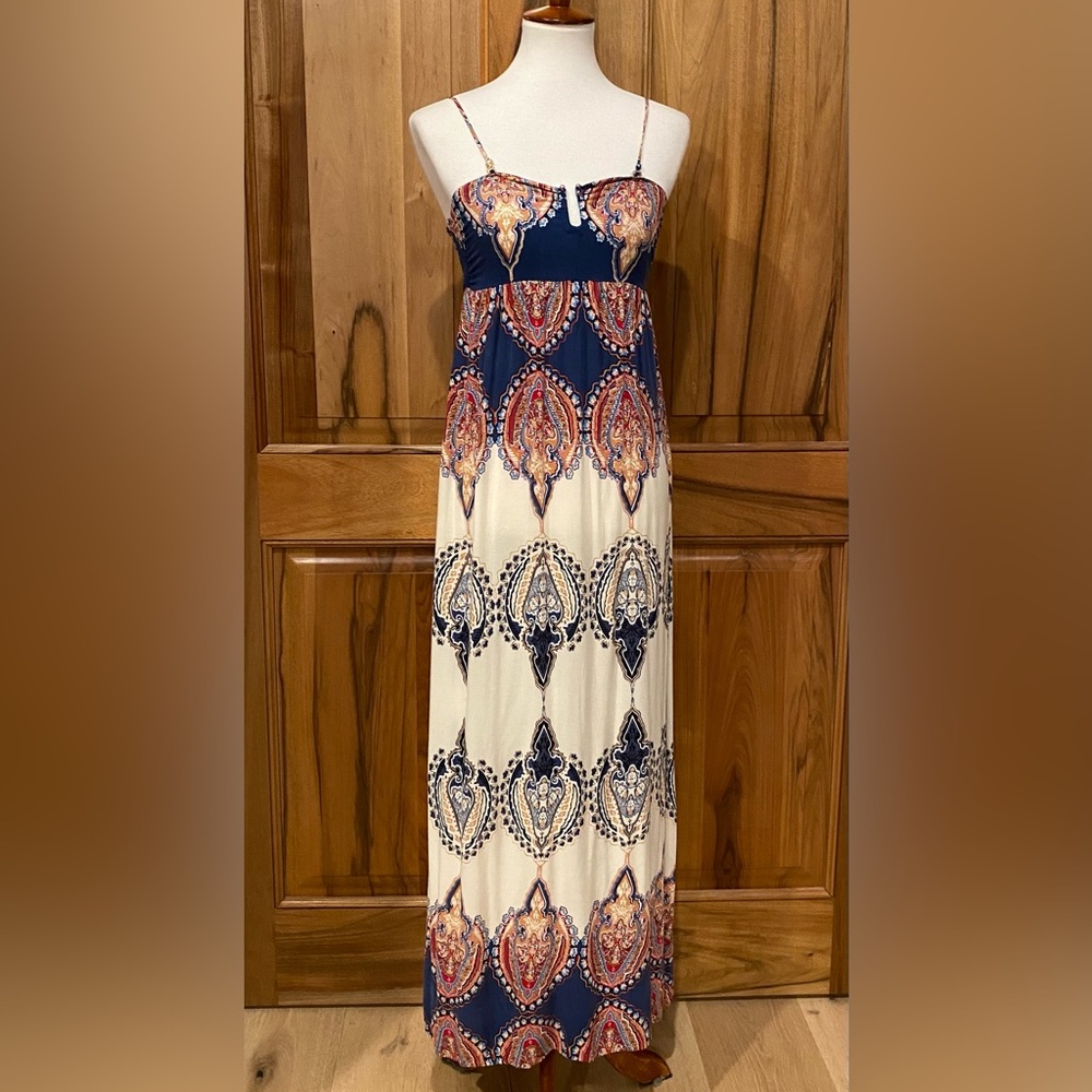 Eiffel Designs - Convertible Spaghetti Strap/Strapless Maxi Dress - EUC - S